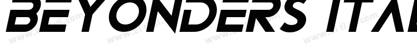 Beyonders Italic字体转换